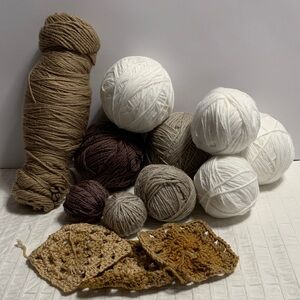 Craft Project Earth-Tones Yarn Leftovers Bundle